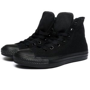 solid black high tops